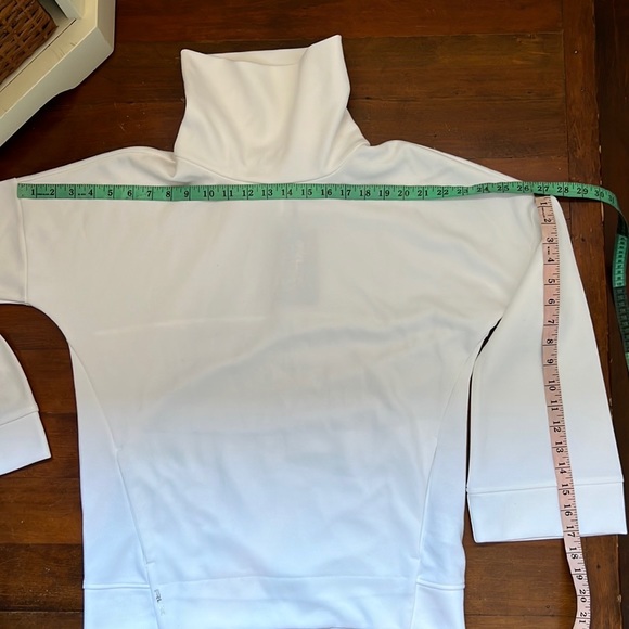 NWT RLX Ralph Lauren Golf White Funnel Neck Pullover with Bell Sleeves - Picture 9 of 12
